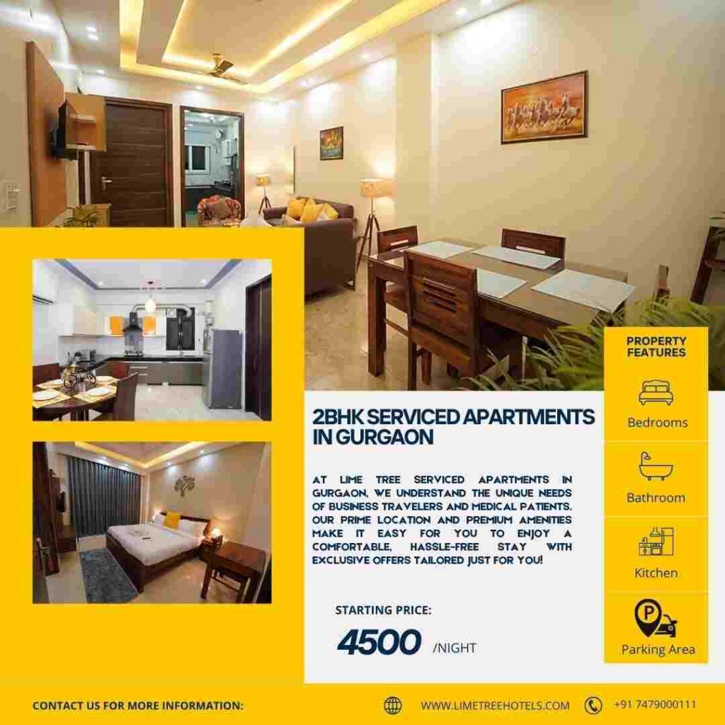 2bhk serviced apartments in gurgaon 2 3
