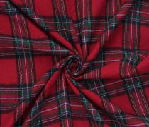 Red Tartan Fabric For Christmas
