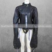 Unisex Leather Bondage Suit – Stylish Hooded Design with Premium Craft